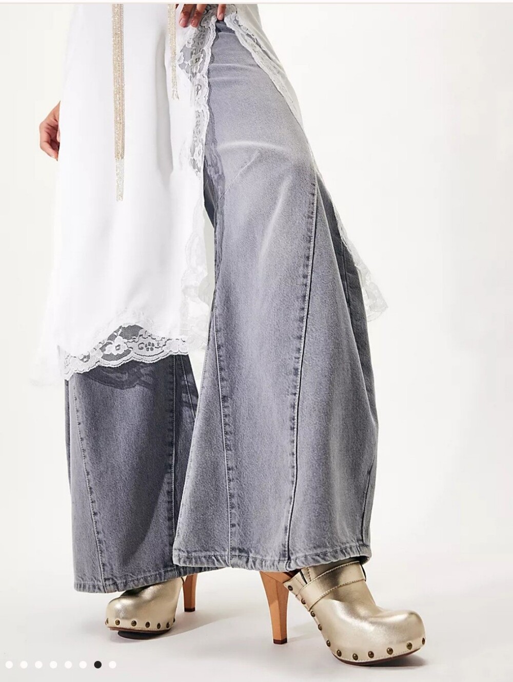Free People Eden Slouchy Wide Leg Wide Leg Jeans Sz 29